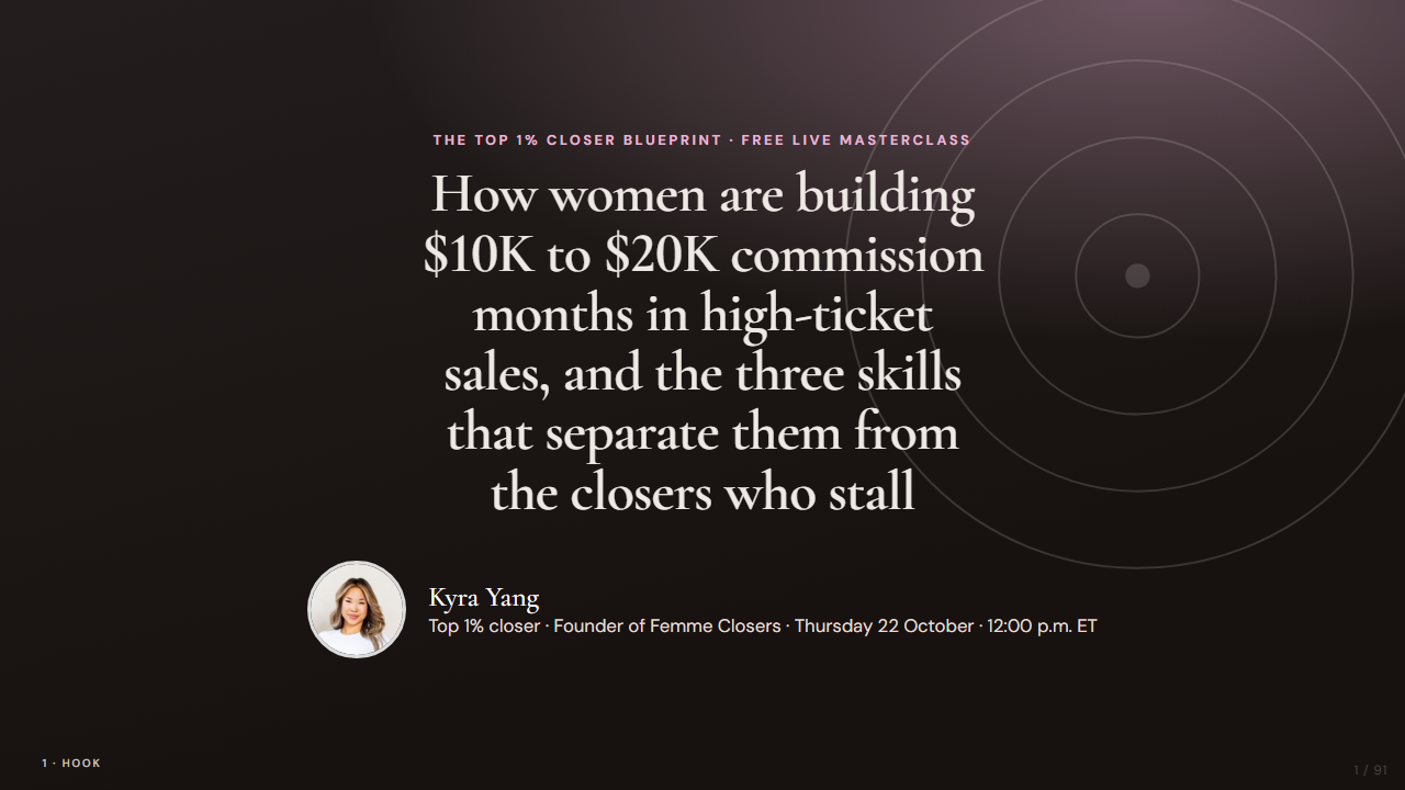 Webinar presentation preview